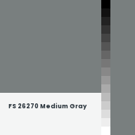 Color chip: FS 26270 Medium Gray