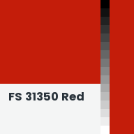 Color chip: FS 31350 Red