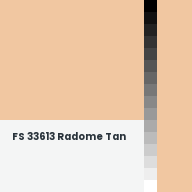 Color chip: FS 33613 Radome Tan
