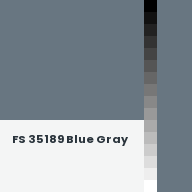 Color chip: FS 35189 Blue Gray