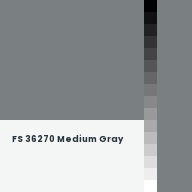 Color chip: FS 36270 Medium Gray