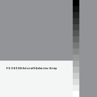 Color chip: FS 36300 Aircraft Exterior Gray
