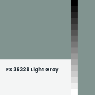 Color chip: FS 36329 Light Gray