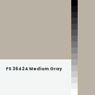 Color chip: FS 36424 Medium Gray