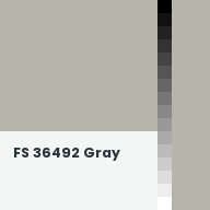 Color chip: FS 36492 Gray