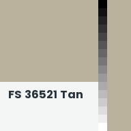 Color chip: FS 36521 Tan