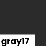 Color chip: gray17