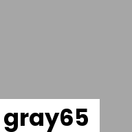 Color chip: gray65