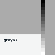 Color chip: gray67