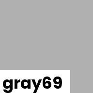 Color chip: gray69