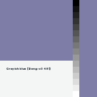Color chip: Grayish blue (Bang-v3 481)