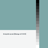 Color chip: Grayish cyan (Bang-v3 368)