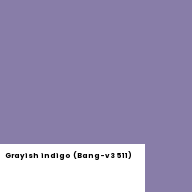 Color chip: Grayish indigo (Bang-v3 511)