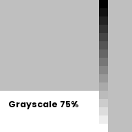 Color chip: Grayscale 75%