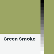 Color chip: Green Smoke