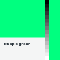 Color chip: Guppie green