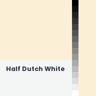 Color chip: Half Dutch White
