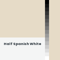 Color chip: Half Spanish White