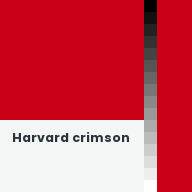 Color chip: Harvard crimson