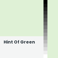 Color chip: Hint Of Green