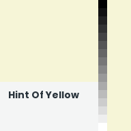 Color chip: Hint Of Yellow