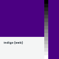 Color chip: Indigo (web)