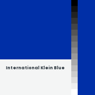 Color chip: International Klein Blue