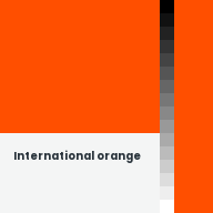 Color chip: International orange
