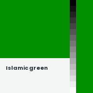 Color chip: Islamic green