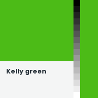 Color chip: Kelly green