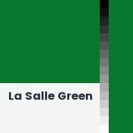 Color chip: La Salle Green