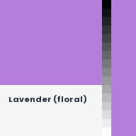 Color chip: Lavender (floral)