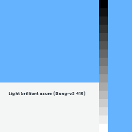Color chip: Light brilliant azure (Bang-v3 418)