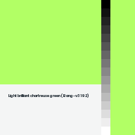 Color chip: Light brilliant chartreuse green (Bang-v3 192)