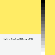 Color chip: Light brilliant gold (Bang-v3 121)