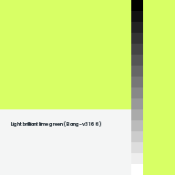 Color chip: Light brilliant lime green (Bang-v3 166)