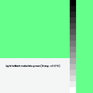 Color chip: Light brilliant malachite green (Bang-v3 279)