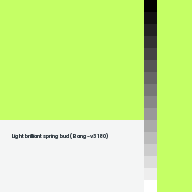 Color chip: Light brilliant spring bud (Bang-v3 180)