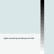 Color chip: Light cyanish gray (Bang-v3 362)