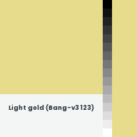 Color chip: Light gold (Bang-v3 123)