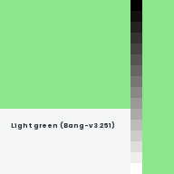 Color chip: Light green (Bang-v3 251)