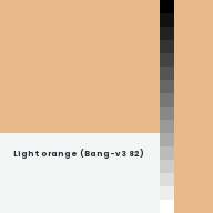 Color chip: Light orange (Bang-v3 82)