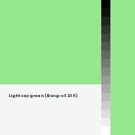 Color chip: Light sap green (Bang-v3 236)