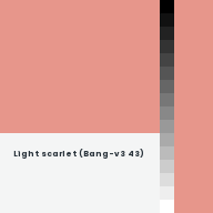 Color chip: Light scarlet (Bang-v3 43)