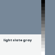 Color chip: Light slate gray