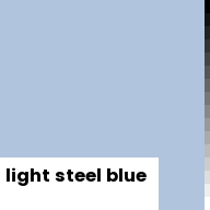 Color chip: light steel blue