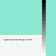 Color chip: Light turquoise (Bang-v3 336)