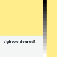 Color chip: LightGoldenrod1