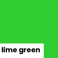 Color chip: Lime green