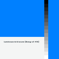 Color chip: Luminous vivid azure (Bang-v3 419)